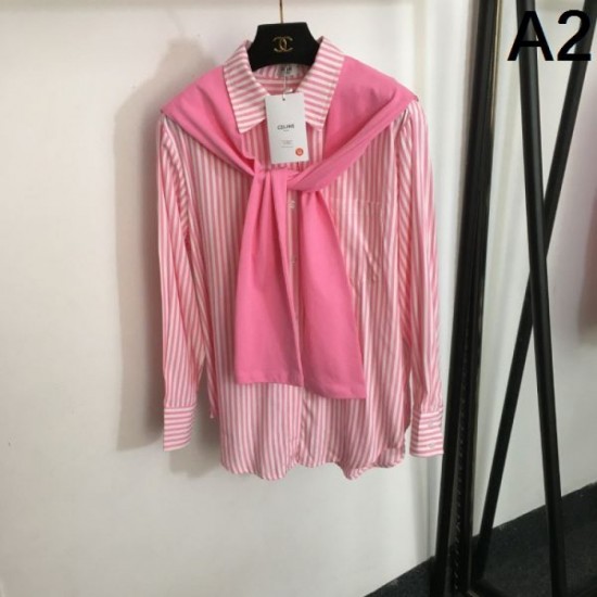 2024SS Long Sleeve Shirt CELINE Become fashionable now! 2024SS Long Sleeve Shirt CELINE Become fashionable now!