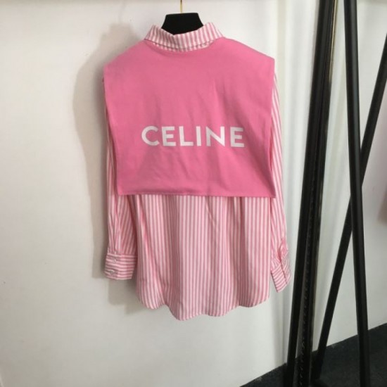 2024SS Long Sleeve Shirt CELINE Become fashionable now! 2024SS Long Sleeve Shirt CELINE Become fashionable now!