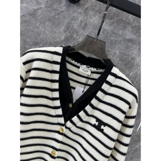 CELINE Celine Knit Cardigan 2024FW Perfect for winter outings CELINE Celine Knit Cardigan 2024FW Perfect for winter outings