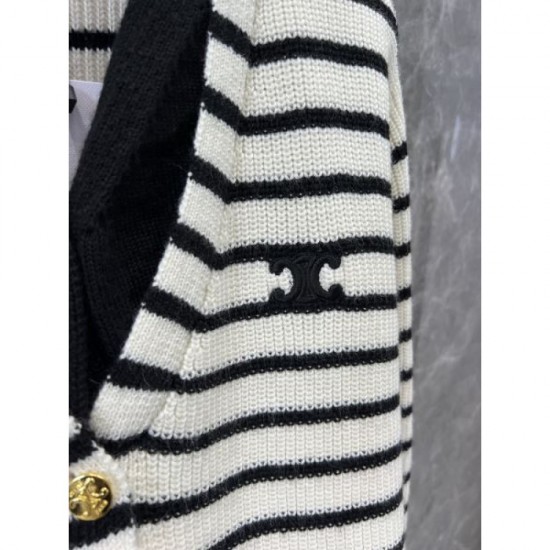 CELINE Celine Knit Cardigan 2024FW Perfect for winter outings CELINE Celine Knit Cardigan 2024FW Perfect for winter outings