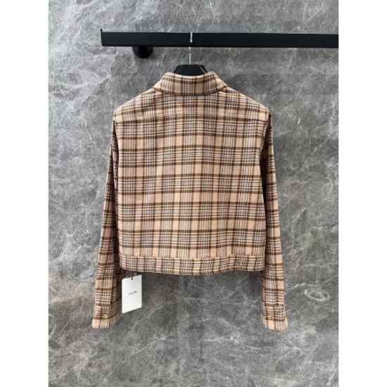 CELINE Shirt Coat 2024FW Style that can be used for winter CELINE Shirt Coat 2024FW Style that can be used for winter