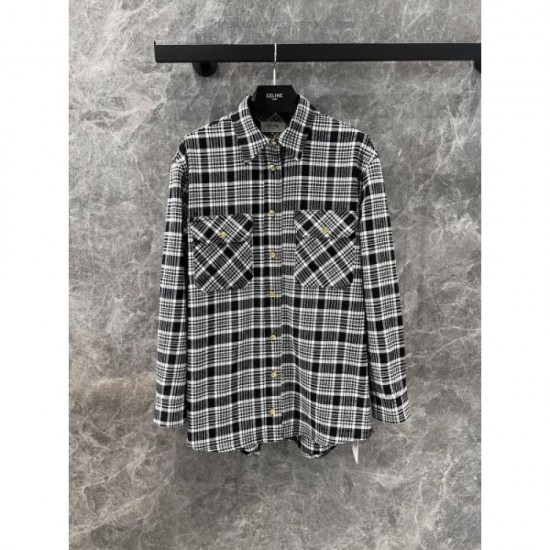 CELINE Celine long sleeve shirt 2024FW takes your style to the next level CELINE Celine long sleeve shirt 2024FW takes your style to the next level