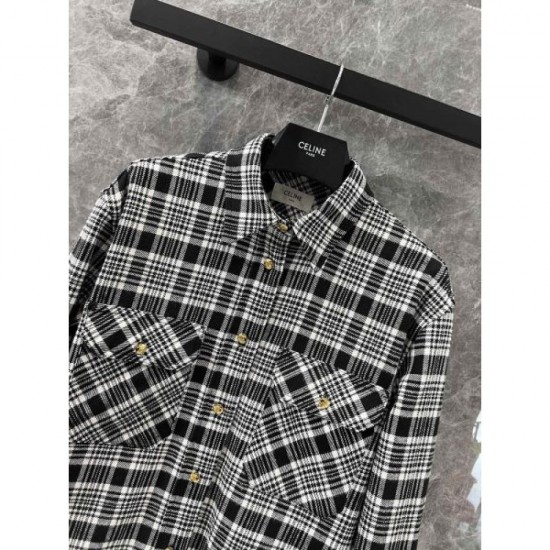 CELINE Celine long sleeve shirt 2024FW takes your style to the next level CELINE Celine long sleeve shirt 2024FW takes your style to the next level