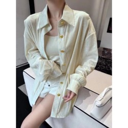2024SS Long Sleeve Shirt CHANEL Light casual style