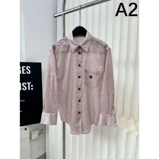 2024SS Long Sleeve Shirt CHANEL New Spring Adult Stylish 2024SS Long Sleeve Shirt CHANEL New Spring Adult Stylish