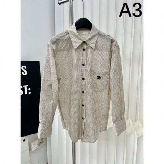 2024SS Long Sleeve Shirt CHANEL New Spring Adult Stylish 2024SS Long Sleeve Shirt CHANEL New Spring Adult Stylish