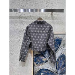 CHANEL Denim coat 2024FW Urban style