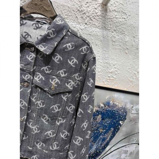 CHANEL Denim coat 2024FW Urban style CHANEL Denim coat 2024FW Urban style