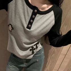 CHROME HEARTS Long Sleeve T-shirt 2024FW Cheapest Sale