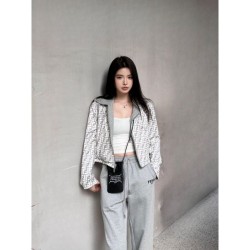 FENDI top and bottom set 2024FW for elegant casual coordination