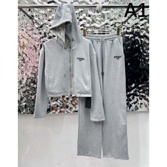 FENDI top and bottom set 2024FW for elegant casual coordination FENDI top and bottom set 2024FW for elegant casual coordination