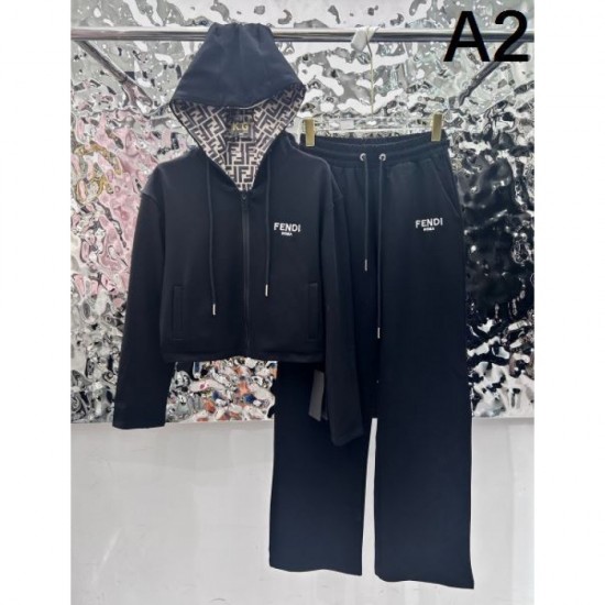 FENDI top and bottom set 2024FW for elegant casual coordination FENDI top and bottom set 2024FW for elegant casual coordination