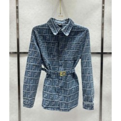 FENDI Denim Shirt 2024FW Popular styles that sold this year