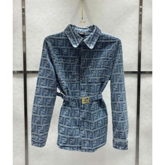 FENDI Denim Shirt 2024FW Popular styles that sold this year FENDI Denim Shirt 2024FW Popular styles that sold this year
