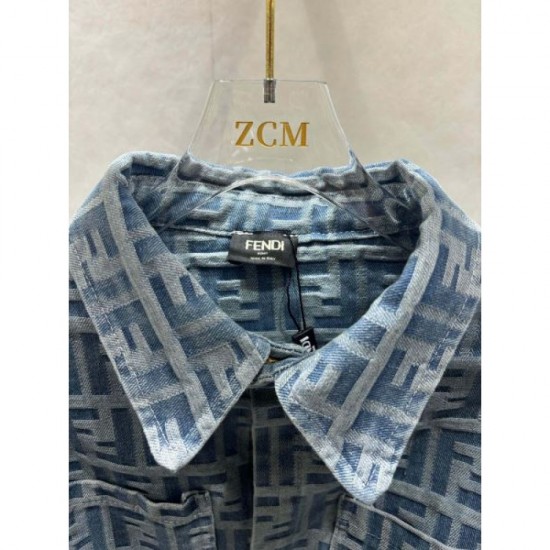 FENDI Denim Shirt 2024FW Popular styles that sold this year FENDI Denim Shirt 2024FW Popular styles that sold this year