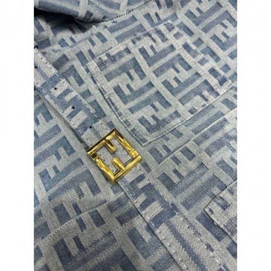 FENDI Denim Shirt 2024FW Popular styles that sold this year FENDI Denim Shirt 2024FW Popular styles that sold this year