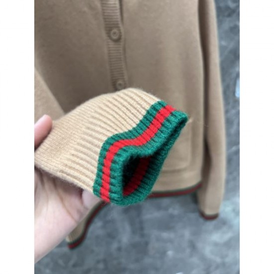 GUCCI Gucci Knit Cardigan 2024FW Fashionable by incorporating trends GUCCI Gucci Knit Cardigan 2024FW Fashionable by incorporating trends