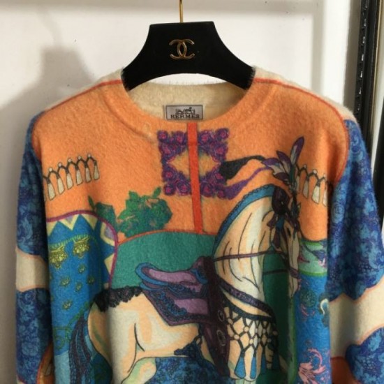 HERMES Pullover knit 2024FW Elegant autumn feel HERMES Pullover knit 2024FW Elegant autumn feel