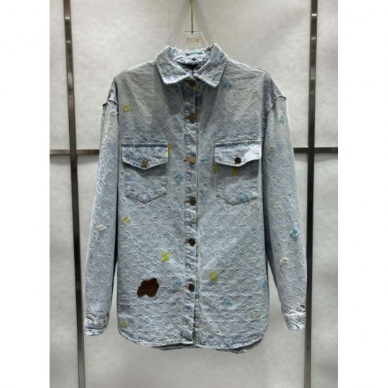 LOUIS VUITTON Denim shirt 2024FW Autumn new item Not available in Japan LOUIS VUITTON Denim shirt 2024FW Autumn new item Not available in Japan