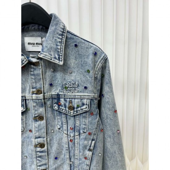 2024SS Long Sleeve Shirt MIU MIU Latest Hot Topic 2024SS Long Sleeve Shirt MIU MIU Latest Hot Topic