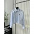 2024SS long sleeve shirt MIU MIU Hard to obtain Super low price