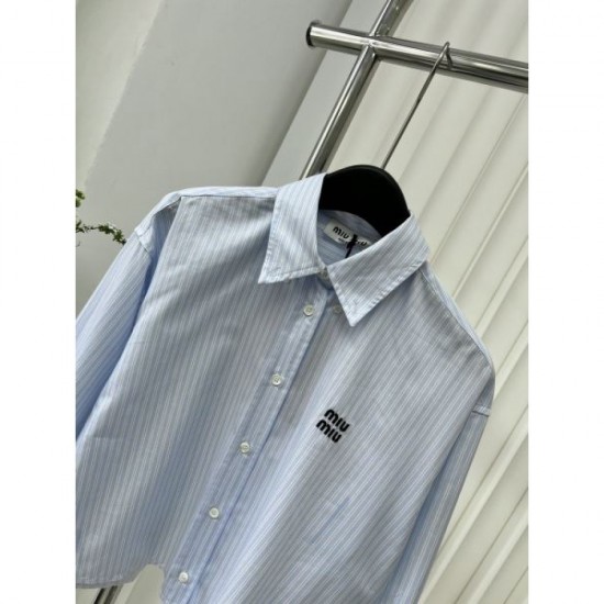 2024SS long sleeve shirt MIU MIU Hard to obtain Super low price 2024SS long sleeve shirt MIU MIU Hard to obtain Super low price