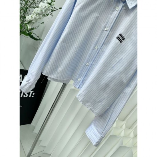 2024SS long sleeve shirt MIU MIU Hard to obtain Super low price 2024SS long sleeve shirt MIU MIU Hard to obtain Super low price