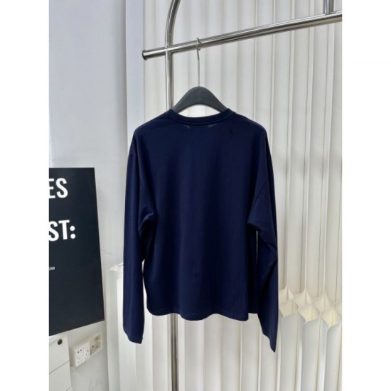 2024SS Long Sleeve T-shirt MIU MIU Feminine!Popular 2024SS Long Sleeve T-shirt MIU MIU Feminine!Popular