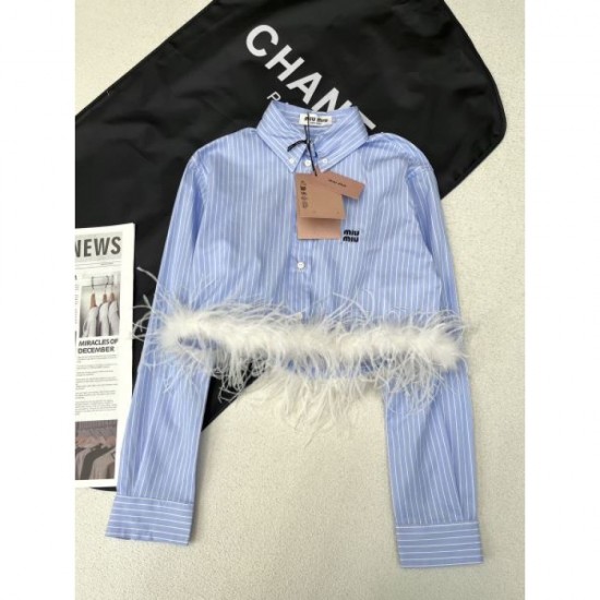 2024SS Long Sleeve Shirt MIU MIU New Season Sale 2024SS Long Sleeve Shirt MIU MIU New Season Sale