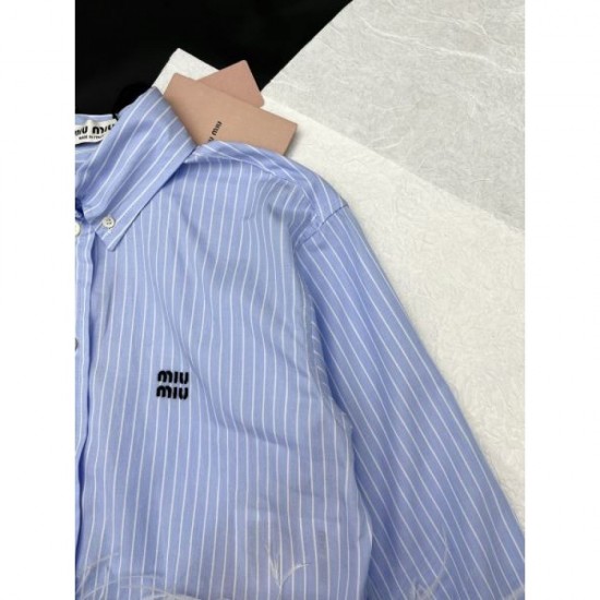 2024SS Long Sleeve Shirt MIU MIU New Season Sale 2024SS Long Sleeve Shirt MIU MIU New Season Sale