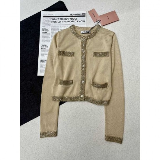 2024SS Long Sleeve Knit MIU MIU New Season Sale 2024SS Long Sleeve Knit MIU MIU New Season Sale
