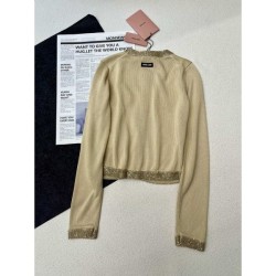 2024SS Long Sleeve Knit MIU MIU New Season Sale