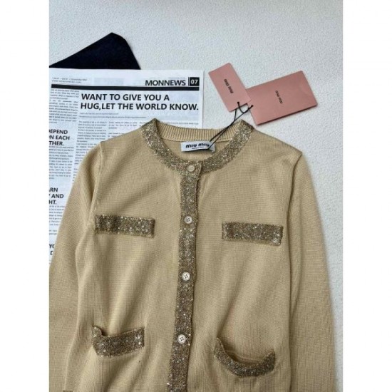 2024SS Long Sleeve Knit MIU MIU New Season Sale 2024SS Long Sleeve Knit MIU MIU New Season Sale