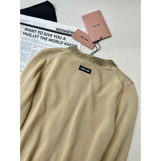 2024SS Long Sleeve Knit MIU MIU New Season Sale 2024SS Long Sleeve Knit MIU MIU New Season Sale