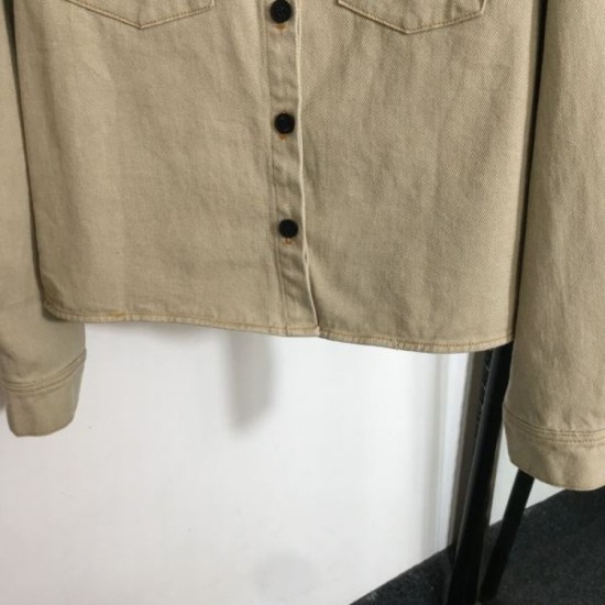 MIU MIU Miu Miu Denim Shirt 2024FW Latest Autumn/Winter Works Sure to Sold Out MIU MIU Miu Miu Denim Shirt 2024FW Latest Autumn/Winter Works Sure to Sold Out