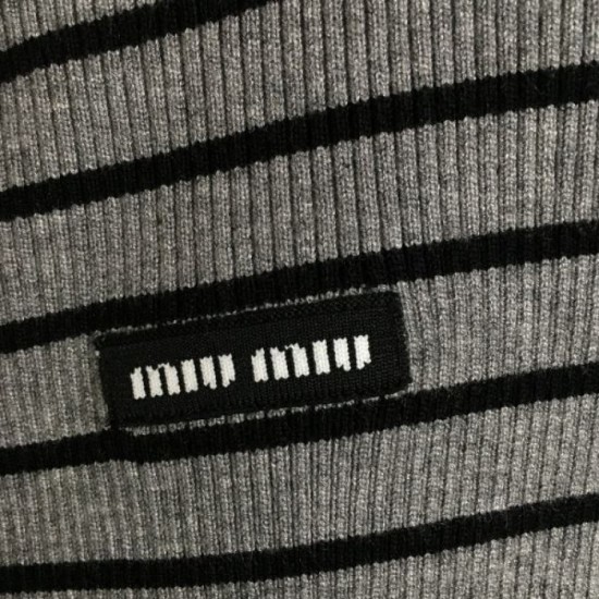 MIU MIU Long Sleeve Knit 2024FW Popular Sale 100% New MIU MIU Long Sleeve Knit 2024FW Popular Sale 100% New
