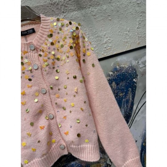 MIU MIU Cardigan 2024FW Latest Fall/Winter Items MIU MIU Cardigan 2024FW Latest Fall/Winter Items