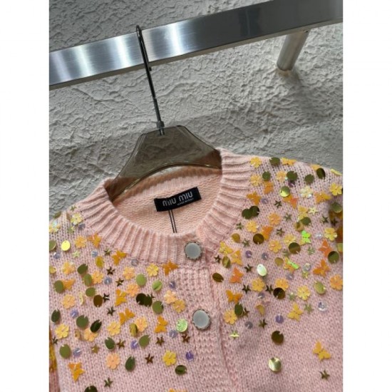 MIU MIU Cardigan 2024FW Latest Fall/Winter Items MIU MIU Cardigan 2024FW Latest Fall/Winter Items