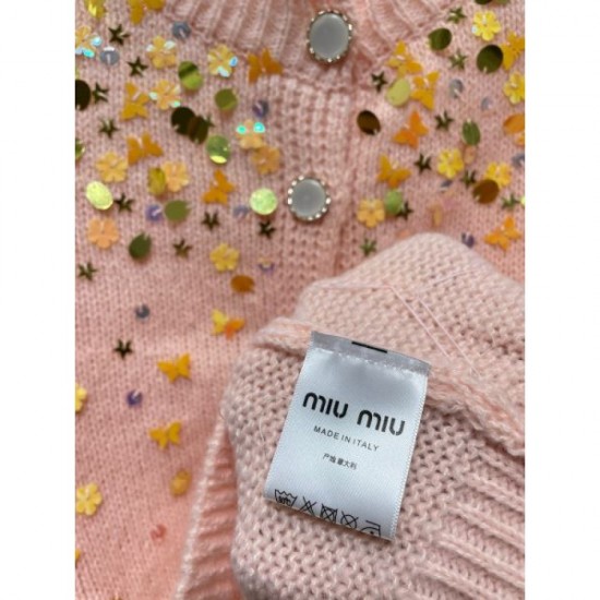 MIU MIU Cardigan 2024FW Latest Fall/Winter Items MIU MIU Cardigan 2024FW Latest Fall/Winter Items