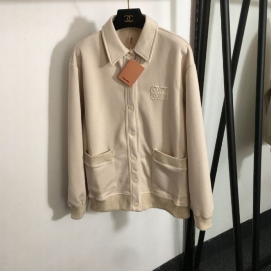 MIU MIU Denim shirt 2024FW Autumn popular item MIU MIU Denim shirt 2024FW Autumn popular item