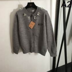 MIU MIU Miu Miu Knit Cardigan 2024FW A very satisfying new fall item