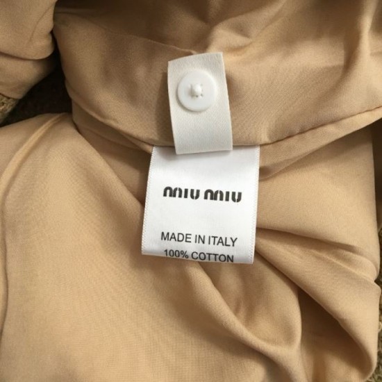 MIU MIU Miu Miu Coat 2024FW Hot Feature Not yet in stock in Japan MIU MIU Miu Miu Coat 2024FW Hot Feature Not yet in stock in Japan
