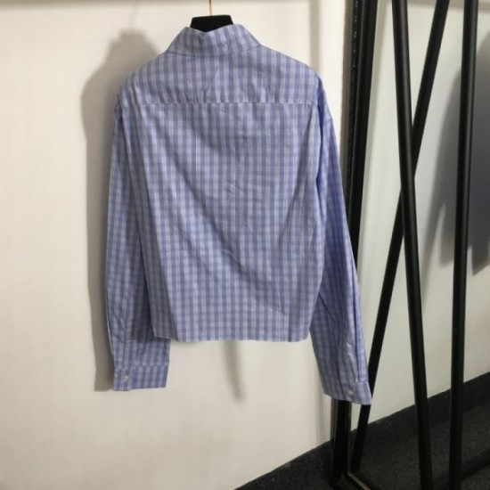 MIU MIU Long Sleeve Shirt 2024FW Unusual at VIP Sale MIU MIU Long Sleeve Shirt 2024FW Unusual at VIP Sale