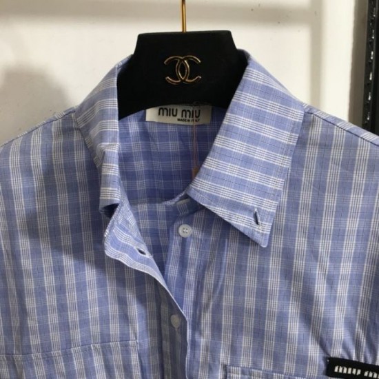 MIU MIU Long Sleeve Shirt 2024FW Unusual at VIP Sale MIU MIU Long Sleeve Shirt 2024FW Unusual at VIP Sale