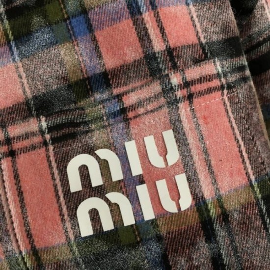 MIU MIU long sleeve shirt 2024FW latest and stylish MIU MIU long sleeve shirt 2024FW latest and stylish
