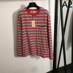 MIU MIU Long Sleeve T-shirt 2024FW Limited Edition Popular No.1