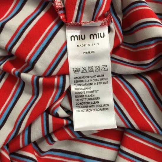 MIU MIU Long Sleeve T-shirt 2024FW Limited Edition Popular No.1 MIU MIU Long Sleeve T-shirt 2024FW Limited Edition Popular No.1