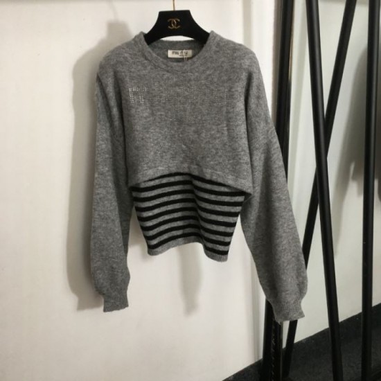 MIU MIU Miu Miu Knit Set 2024FW New Product ☆ Sure to be sold out MIU MIU Miu Miu Knit Set 2024FW New Product ☆ Sure to be sold out