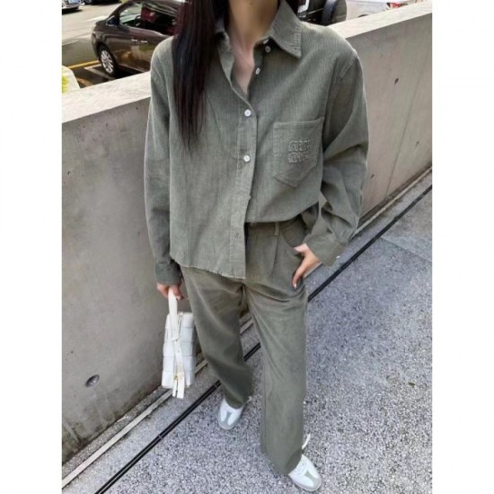 MIU MIU Top and bottom set 2024FW Neat feel MIU MIU Top and bottom set 2024FW Neat feel