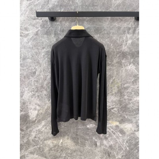 MIU MIU Miu Miu Polo Shirt 2024FW Retro atmosphere MIU MIU Miu Miu Polo Shirt 2024FW Retro atmosphere